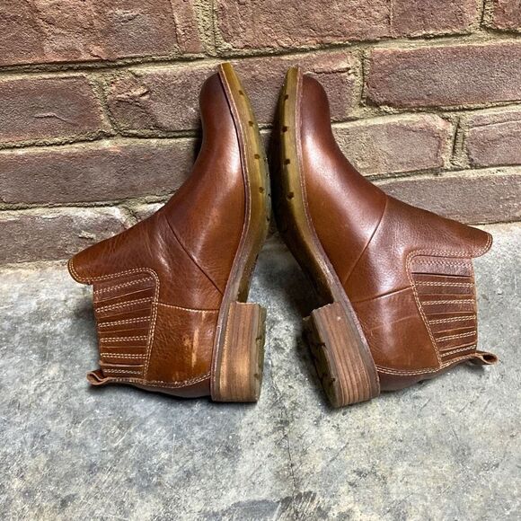 Sofft Bellis III Whisky-Brown Leather Bootie Size 7.5 - Picture 6 of 9